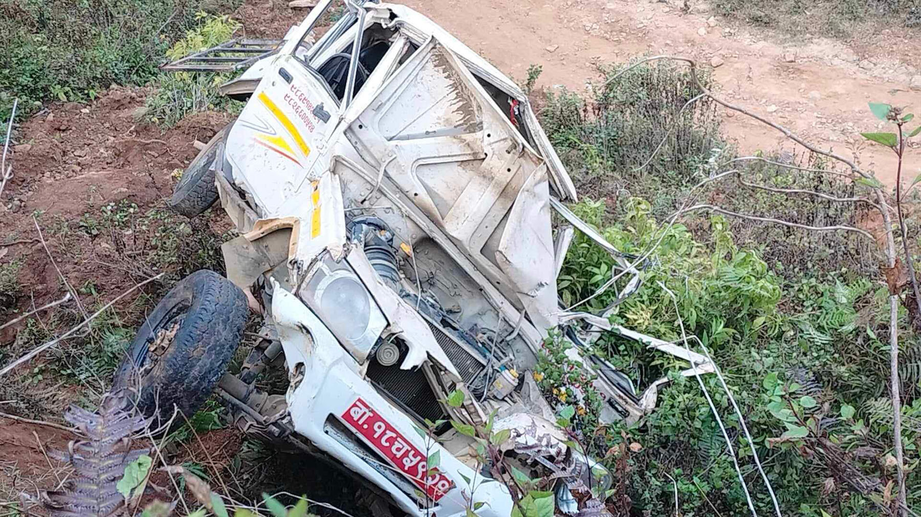 तनहुँमा जन्ती बोकेको जीप दुर्घटना हुँदा दुई जनाको मृत्यु, १६ घाइते